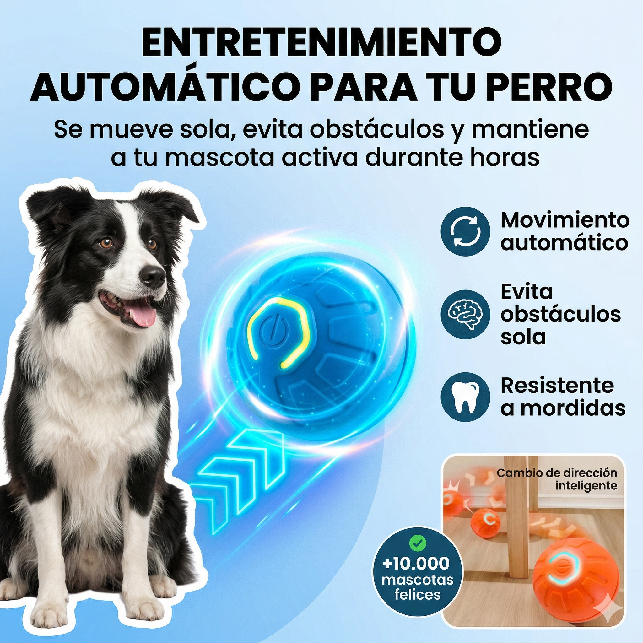 PawBall™ Pelota Inteligente Que Se Mueve Sola